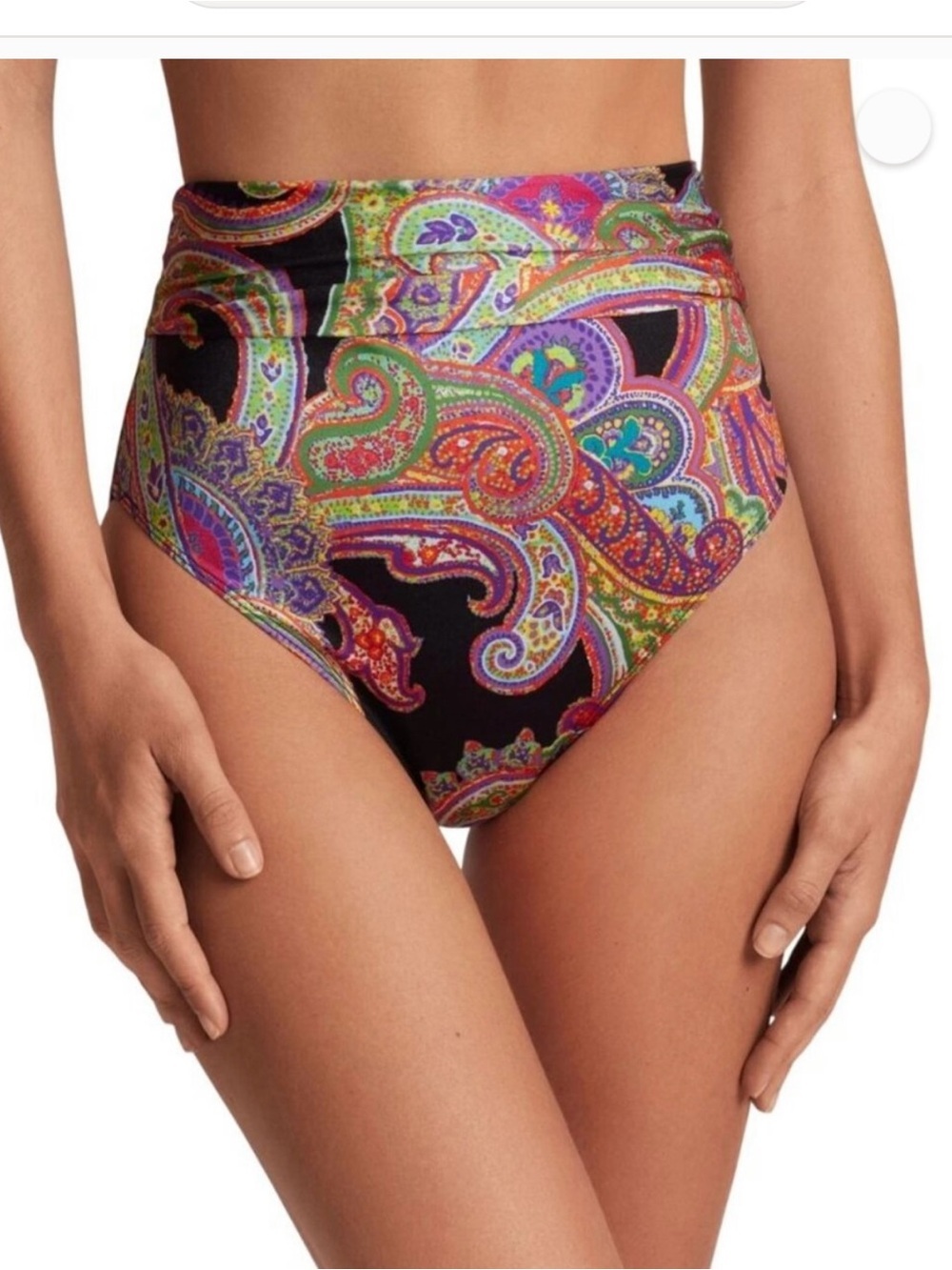 NWT Lauren Ralph Lauren
Women's Paisley U-Wire Bikini -Waist Bottoms